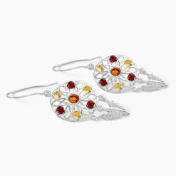 Boucles D'oreilles Argent Blanc Lorena Ambre|Marc Orian Outlet