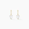 Boucles D'oreilles Djimmy Or Jaune Oxyde