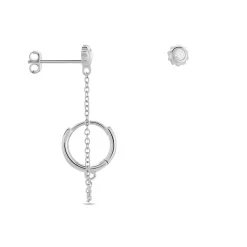 Boucles D'oreilles Dépareillées Macha Argent Blanc Oxyde De Zirconium|Marc Orian Clearance