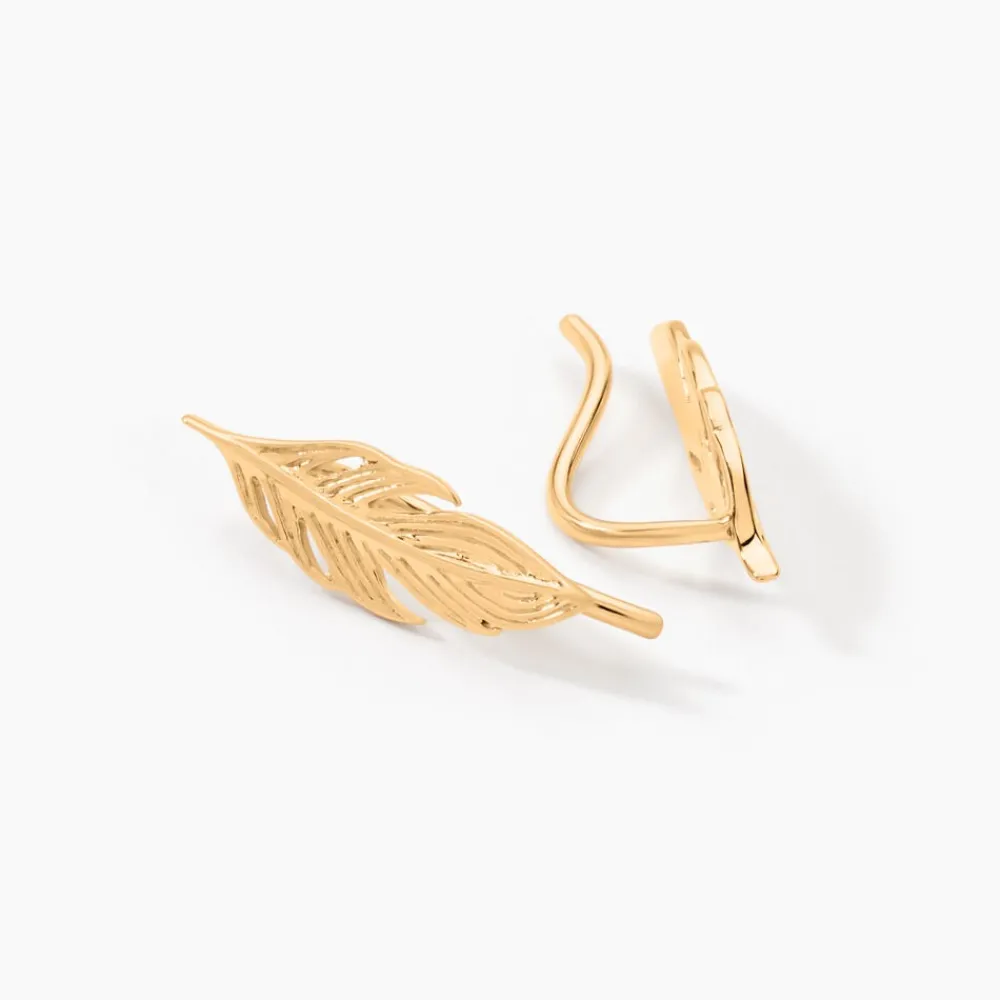 Boucles D'oreilles Grimpantes Hanae Plaqué Or Jaune|Marc Orian Best