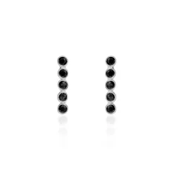 Boucles D'oreilles Grimpantes Perig Argent Oxyde