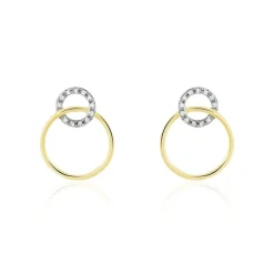 Boucles D'oreilles Or Jaune Achim Diamants