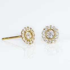Boucles D'oreilles Or Jaune Vallie Oxydes|Marc Orian