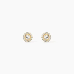Boucles D'oreilles Or Jaune Vallie Oxydes|Marc Orian