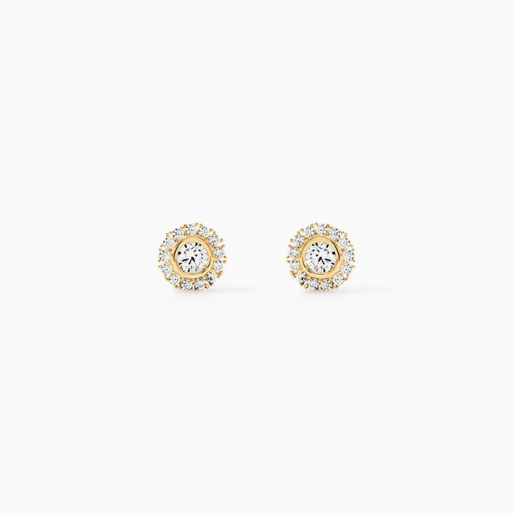 Boucles D'oreilles Or Jaune Vallie Oxydes|Marc Orian