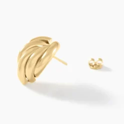 Boucles D'oreilles Or Jaune Verbena