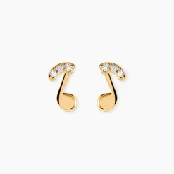 Boucles D'oreilles Or Jaune Xavierine Oxydes