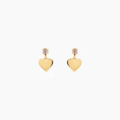 Boucles D'oreilles Pendantes Or Jaune Marie Lou Oxyde De Zirconium|Marc Orian Online