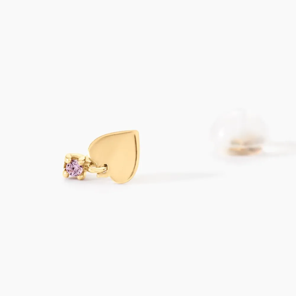 Boucles D'oreilles Pendantes Or Jaune Marie Lou Oxyde De Zirconium|Marc Orian Online
