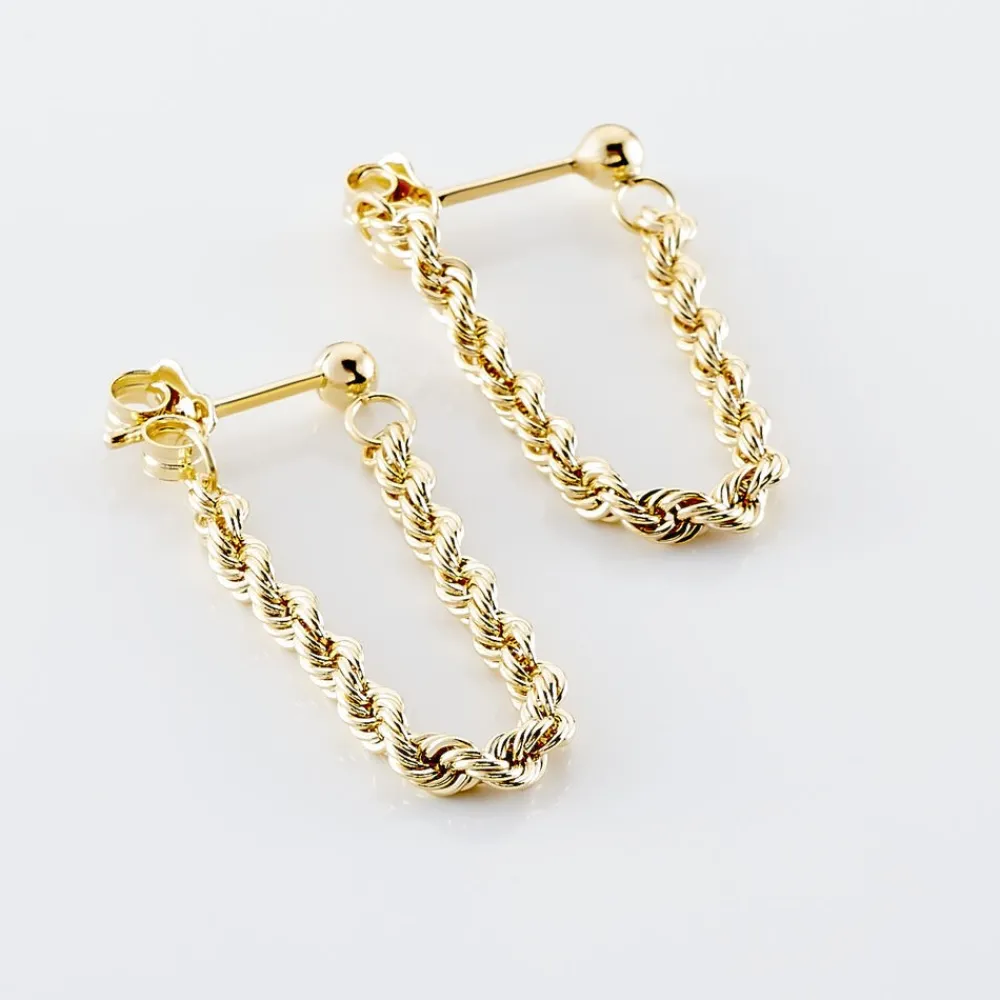 Boucles D'oreilles Pendantes Cordelia Or Jaune|Marc Orian Discount