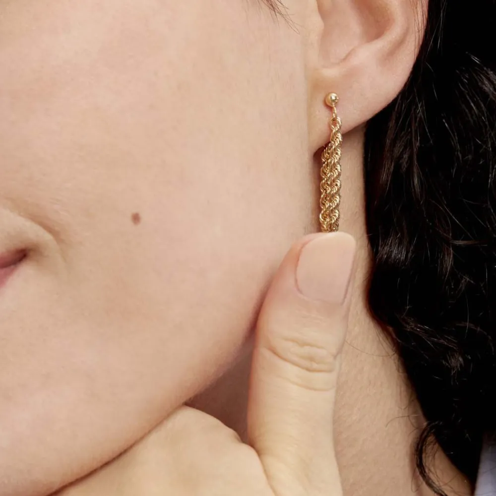 Boucles D'oreilles Pendantes Cordelia Or Jaune|Marc Orian Discount