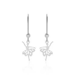 Boucles D'oreilles Pendantes Lucianola Argent Blanc|Marc Orian New