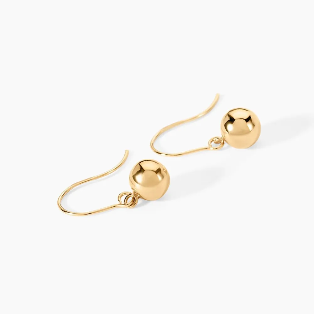 Boucles D'oreilles Pendantes Fidelia Boules Or Jaune|Marc Orian Sale