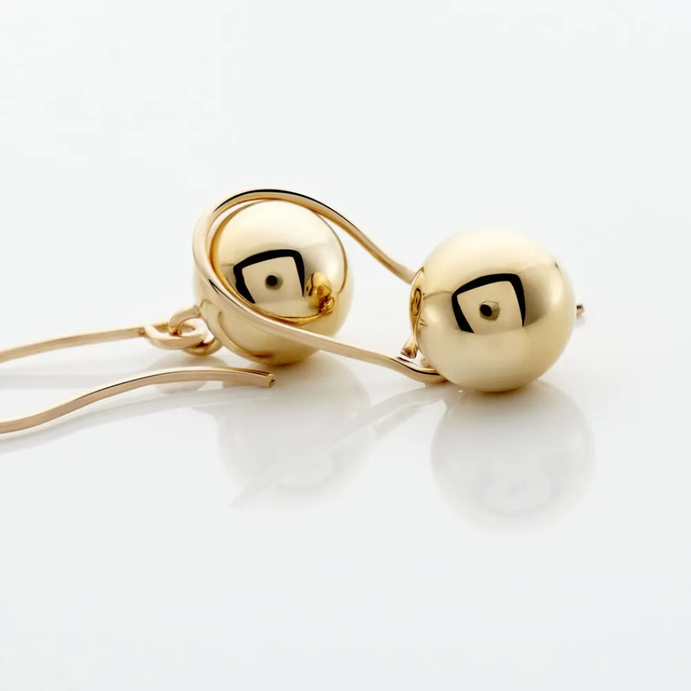 Boucles D'oreilles Pendantes Fidelia Boules Or Jaune|Marc Orian Sale