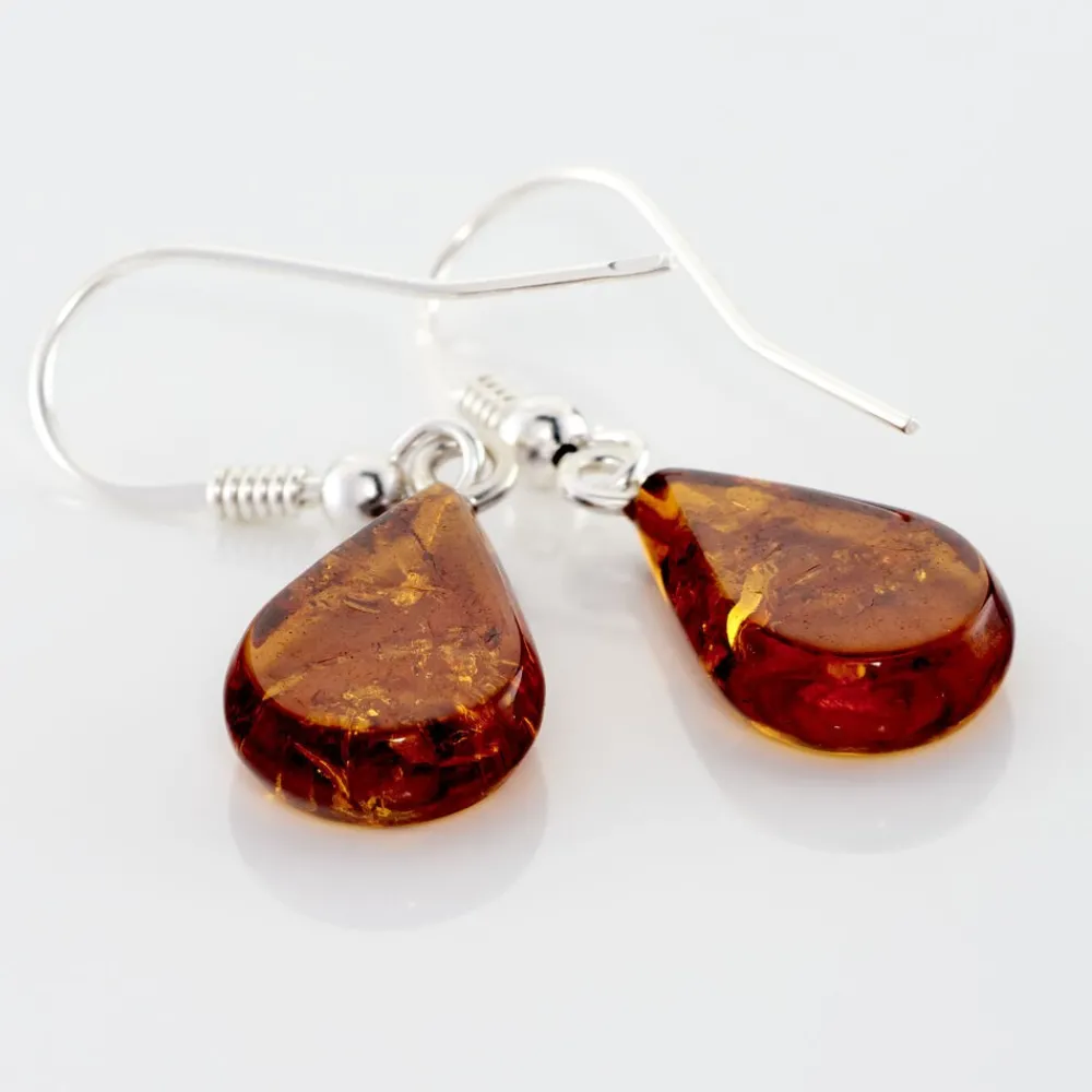Boucles D'oreilles Pendantes Argent Blanc Mareme Ambre|Marc Orian Clearance