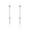 Boucles D'oreilles Pendantes Argent Blanc Maic|Marc Orian New
