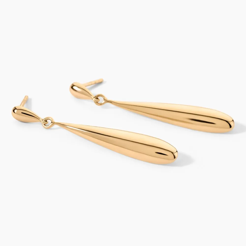 Boucles D'Oreilles Pendantes Imma Plaqué Or Jaune|Marc Orian Online