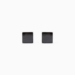 Boucles D'oreilles Pendantes Anne-violaineae Acier Noir