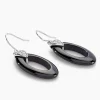 Boucles D'oreilles Pendantes Peer Argent Blanc Oxyde De Zirconium|Marc Orian Hot