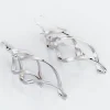 Boucles D'oreilles Pendantes Lisi Argent Blanc|Marc Orian New