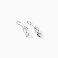 Boucles D'oreilles Pendantes Argent Blanc Teoxane|Marc Orian Online
