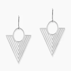 Boucles D'oreilles Pendantes Assala Argent Blanc|Marc Orian Sale