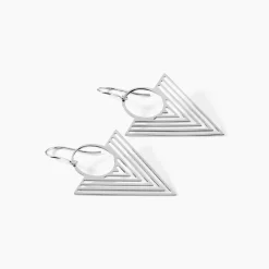 Boucles D'oreilles Pendantes Assala Argent Blanc|Marc Orian Sale