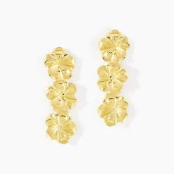 Boucles D'Oreilles Pendantes Olyss Argent Jaune|Marc Orian