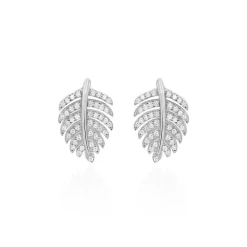 Boucles D'oreilles Pendantes Gabrielle Argent Blanc Oxyde De Zirconium|Marc Orian New