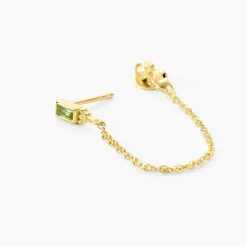 Boucles D'Oreilles Pendantes Poem Argent Jaune Péridot|Marc Orian Hot