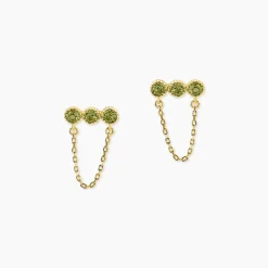 Boucles D'Oreilles Pendantes Poem Argent Jaune Péridot|Marc Orian Sale