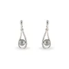 Boucles D'oreilles Pendantes Alexya Argent Perle D'imitation Et Oxyde|Marc Orian New