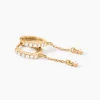 Boucles D'Oreilles Pendantes Hesta Plaqué Or Jaune Oxyde De Zirconium|Marc Orian Outlet