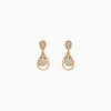 Boucles D'oreilles Pendantes Mahalya Plaqué Or Oxyde De Zirconium|Marc Orian Best