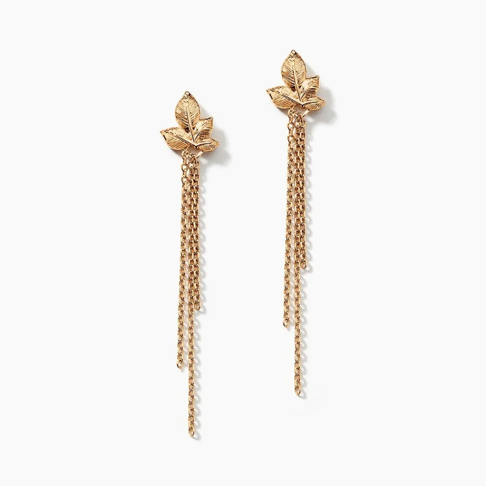 Boucles D'oreilles Pendantes Althea Plaqué Or Doré|Marc Orian Outlet