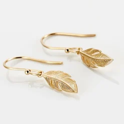 Boucles D'oreilles Pendantes Hanae Plaqué Or Jaune|Marc Orian Best