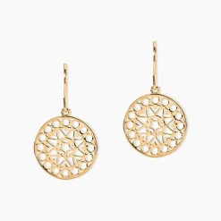 Boucles D'oreilles Pendantes Celso Plaqué Or Jaune|Marc Orian Best