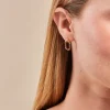Boucles D'oreilles Pendantes Pluie D'Eclat Or Blanc Saphir