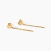 Boucles D'oreilles Pendantes Argent Blanc