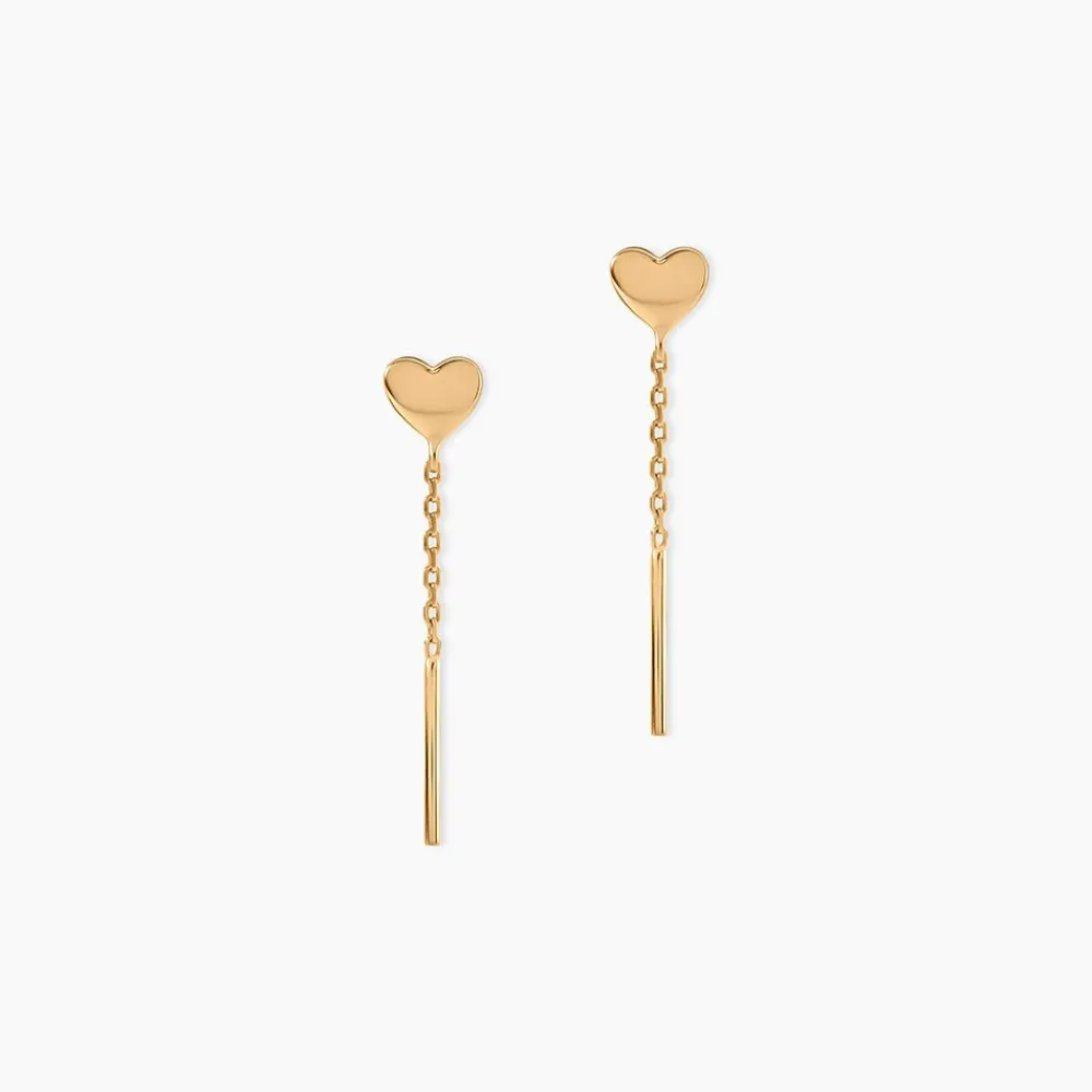 Boucles D'oreilles Pendantes Argent Blanc