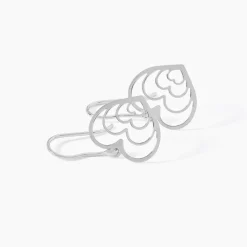 Boucles D'oreilles Pendantes Naleen Argent Blanc