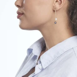 Boucles D'oreilles Pendantes Or Jaune Brayann Perles De Culture|Marc Orian Clearance
