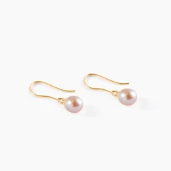 Boucles D'oreilles Pendantes Baroque Or Jaune Perles De Culture|Marc Orian Online