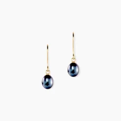 Boucles D'oreilles Pendantes Argent Blanc Stieg