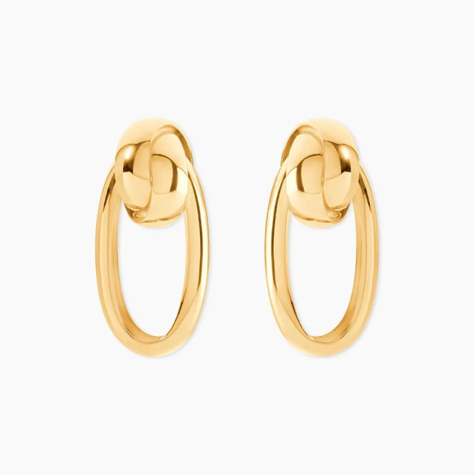 Boucles D'Oreilles Pendantes Daphney Or Jaune