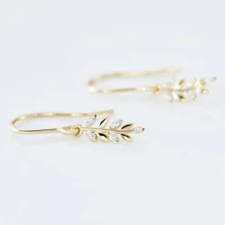 Boucles D'oreilles Pendantes Adansonia Or Jaune