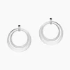 Boucles D'oreilles Pendantes Saffy Acier Blanc