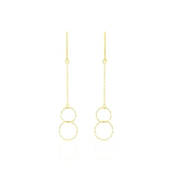 Boucles D'oreilles Pendantes Leonetta Or Jaune