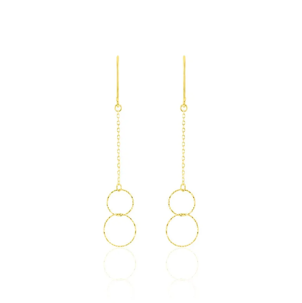Boucles D'oreilles Pendantes Leonetta Or Jaune