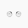 Boucles D'oreilles Pendantes Carole Argent Blanc Oxyde De Zirconium